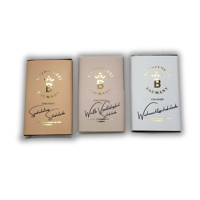 Weihnachtsschokolade (verschiedene Sorten)